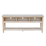 International Concepts Unfinished Entertainment/TV Stand, 72-Inch, Unfinished IC International Concepts