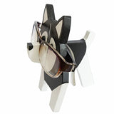 Red Dollar Handmade Wood Carved Animal Eyeglass Holder, Sunglasses Display Stand, Nightstand Home Office Desk Decor, Christmas Holiday New Year Red Dollar