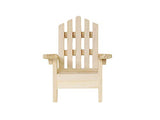 Multicraft Beach Adirondack Chair Miniature Wood for Dollhouses, Displays, Crafting, DIY - 5 Inches Multicraft