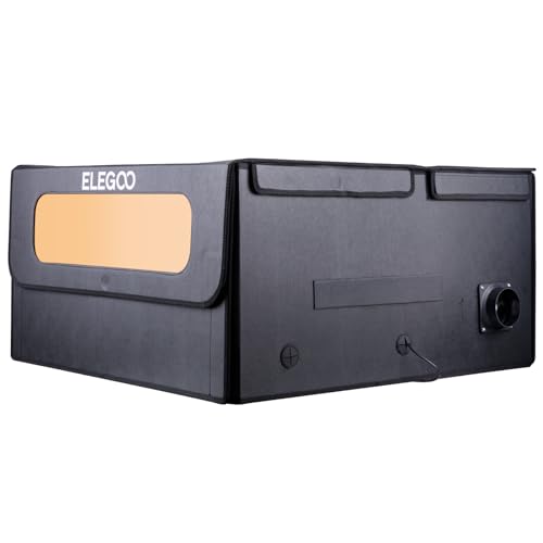 ELEGOO Enclosure for Laser Engraver & Cutter, Laser Engraver Protective Cover with Vent, Against Noise, for Phecda or All Laser, 29.52 * 29.52 * - WoodArtSupply