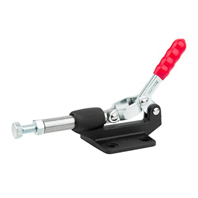 POWERTEC 1PK Toggle Clamp, 500lbs Holding Capacity, 305CM Quick Release Push/Pull Clamp for Woodworking Jigs and Fixtures, Pocket Hole Jigs, Welding,