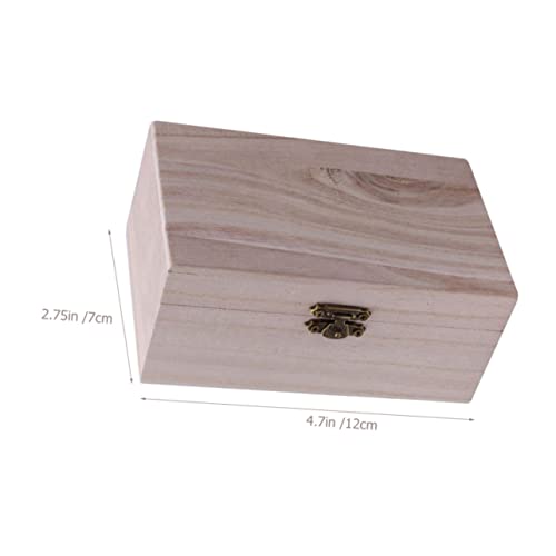 Zerodeko 25 Pcs Box DIY Wooden Box Jewellery Boxes for Women Wooden Keepsake Box Necklace Boxes Bulk Unpainted Wooden Boxes Unfinished Wooden Boxes Zerodeko