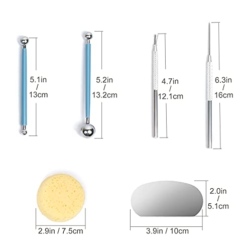 Nozomy Clay Tools,12PCS Pottery Clay Sculpting Tool Set NOZOMY