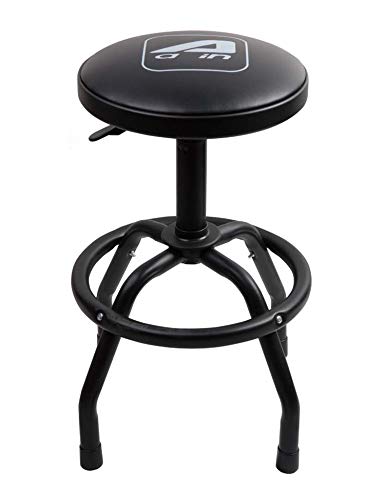 Aain LT13 Heavy Duty Garage Shop Stool for Garage,Adjustable Mechanic's Swivel Stool with Black - WoodArtSupply