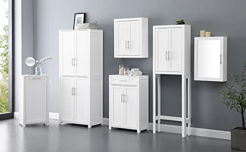 Crosley Furniture Savannah Bathroom Wall Cabinet, White Crosley Furniture