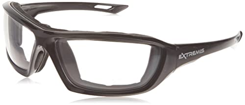 Radians XT1-11 Extremis Full Black Frame Safety Glasses with Clear Anti-Fog Lens - WoodArtSupply