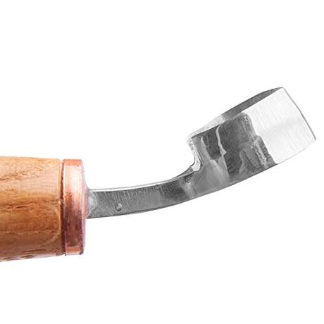Wood Carving Scorp Knife. Round Carving Tool for Spoons, Bowls and Cups. Wood Carving Rounded Hook Knife Spoon carving knife. (ANGLED) STAMESKY