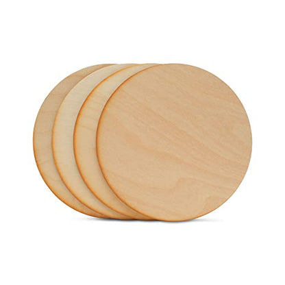 Wood Circles with Rustic Burnt Edges 9 inch, 1/8 Inch Thick, Pack of 3 Unfinished Wood Circles for Crafts, by Woodpeckers - WoodArtSupply