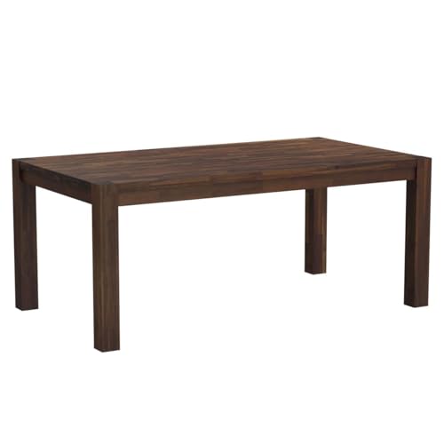 East West Furniture LM7-0N-T Lismore Dining Room Rectangle Rustic Wood Table, 40x72 Inch, Walnut East West Furniture