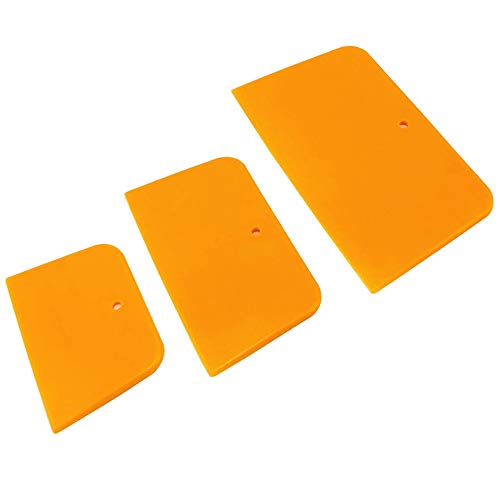 DaKuan Set of 9 Body Filler Spreaders Automotive Body Fillers, 4, 5, 6 Inch Reusable Plastic Spreader for Applying Fillers, Putties, Glazes, Caulks DaKuan