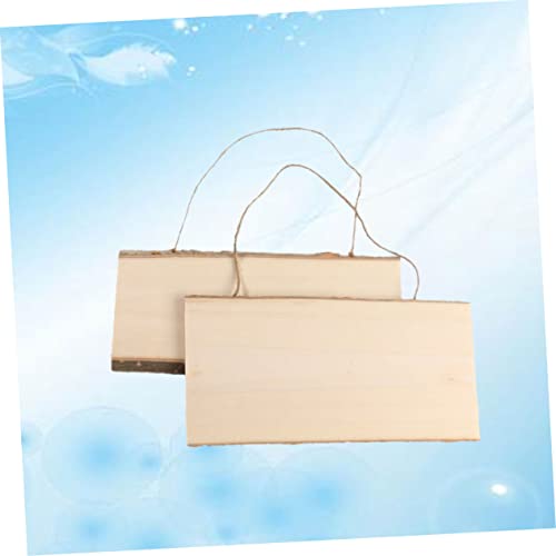 MAGICLULU 2 Pcs Unfinished Wood Sign Hanging Message Board Sign for Front Door Wood Wall Front Door Sign Wall Hanging Board Arts and Crafts for Kids MAGICLULU