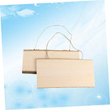 MAGICLULU 2 Pcs Unfinished Wood Sign Hanging Message Board Sign for Front Door Wood Wall Front Door Sign Wall Hanging Board Arts and Crafts for Kids MAGICLULU