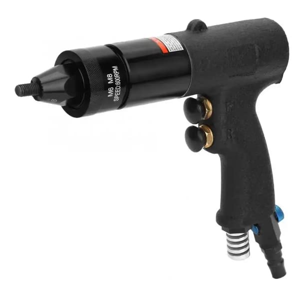 VOTOER Pneumatic Rivet Nut Gun Tool, 1/4, 5/16, 3/8 inch (M6 M8 M10) Heavy Duty Adjustable Speed Air Rivet Gun with Mandrels Riveting Gun Kit Riveter - WoodArtSupply