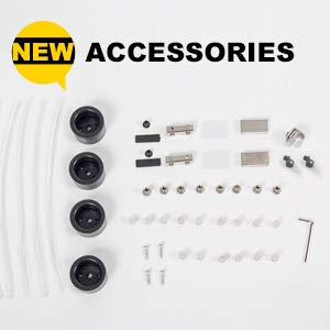 JT Glass Display Cabinet with 4 Shelves - Durable Tempered Glass Curio Bookshelf for Stylish Home or Office Display JT