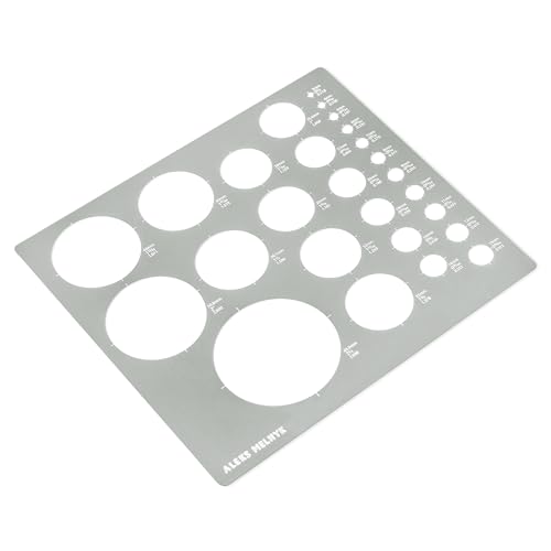 Aleks Ruler Aleks Melnyk No.200 Metal Circle Template metric, Circle Tracers for ...