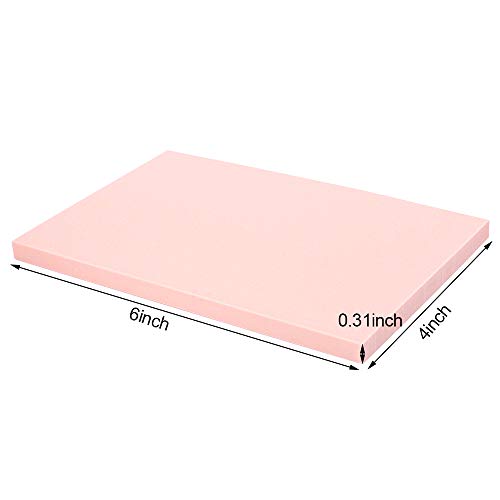 SGHUO 12pcs 4"x6" Pink Rubber Carving Blocks Linoleum Block Stamp Making Kit - WoodArtSupply