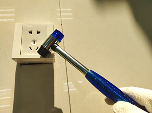 Rubber Hammer-KAIHAOWIN-25mm Small Rubber Mallet-Double Face Hammer with Soft/Hard-Anti-Slip Stainless Steel Ergonomic Grip with Low Recoil for KAIHAOWIN