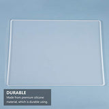 EXCEART Resin Craft Molds Silicone Resin Tray Resin Coaster Molds DIY Silicone Tray Epoxy Resin Casting Molds for Making Table Mat Writing Board Home EXCEART