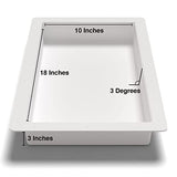 Epoxy Mold – 10 x 18 in≈ -River Table Reusable Molds - 3" Tall Solid HDPE 3/8" Thick Casting Reusable Mold for River Table, Charcuterie Board, Prestige Resins