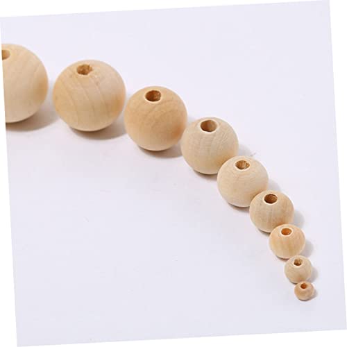 KALLORY 200pcs Small Wooden Beads Spacer Loose Beads Wooden Charm Beads Wood Craft Beads Jewelry Making Beads Wood Loose Beads Unfinished Spacer KALLORY