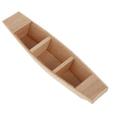 Kisangel 1pc Miniature Wooden Boat Wooden Boat Unfinished Boat Wooden Mini Wood Boat Wooden Row Boat Unfinished Wood Boat Outdoor Toys Oars Canoe Kisangel
