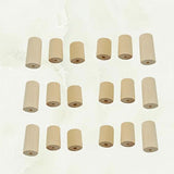 Hand Jewelry Ornament Crafts 60 Pcs Unfinished Wooden Craft Blocks Cylinders Wooden Tube Hole Round Bar for Art Crafts DIY Jewelry Accessories EXCEART