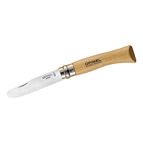 Opinel My First No.7 Box Set with Sheath - Stainless Steel Children’s Folding Pocket Knife with Safety Rounded Tip - WoodArtSupply