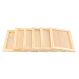LEXININ 12 PCS 5.5 x 7 Inch Wooden Painting Panels, Unfinished Wood Canvas Boards, Wooden Cradled Painting Panel for Painting, Pouring Art, Crafts LEXININ