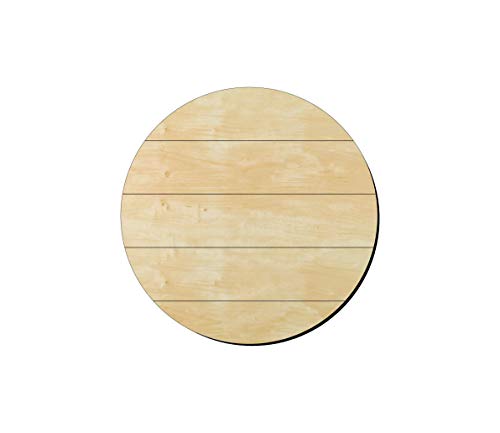 6 Pack of 3 inch Circle shiplap curout , Circle Wood cutouts, Unfinished Shiplap circle wood cutout, DIY Craft wooden cutout WoodArtSupply