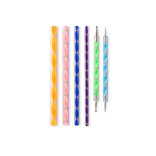 12 Pack: Mandala Dotting Tool Set with Colorful Handles by Craft Smart® - WoodArtSupply