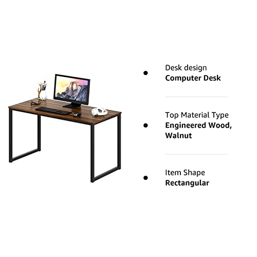 SHW Home Office 40-Inch Computer Desk, Walnut SHW