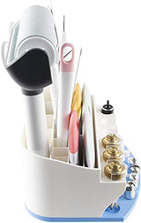 Organizer for Cricut Tools and Accessories Blade Holder Caddy,Storage for Cricut Maker Blades/QuickSwap Tip/Explore DeepCut Blade(Blue) XCJD