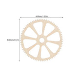 Amosfun 50pcs Mini Wooden Gear Puzzle Buttons Unfinished Wood Pieces Crafts DIY Painting Decorations Amosfun