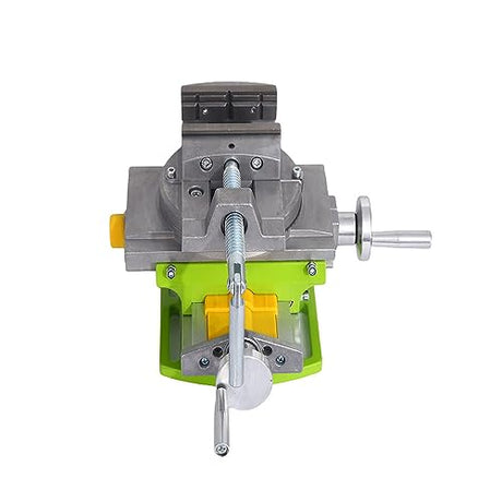 BACHIN Rotary Table 90 ° 3" Cross Slide Drill Press Vise Horizontal Precision Milling Drilling Machine Vernier Reading Milling Drilling Boring BACHIN