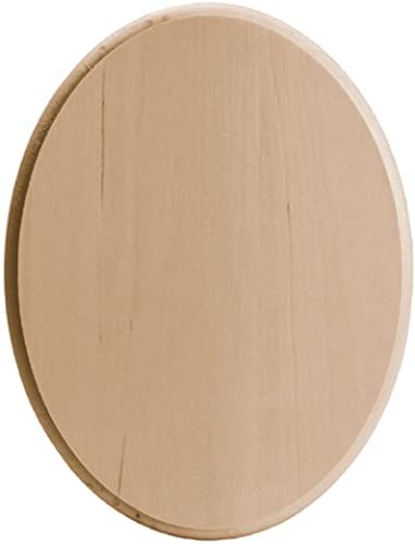 Walnut Hollow Basswood Oval Plaque, 8 x 10 x 0.75 for Woodburning, Painting or Chip Carving - WoodArtSupply