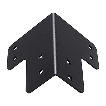 vikofan 8pcs Workbench Brackets Kit with Screws 4x4 4mmThickness Heavy Duty Corner Brackets Perfect for DIY Workbench Projects - WoodArtSupply