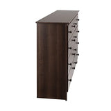 Prepac Fremont 8 Drawer Double Dresser for Bedroom, 15.75" D x 59" W x 36.25" H, Espresso Prepac