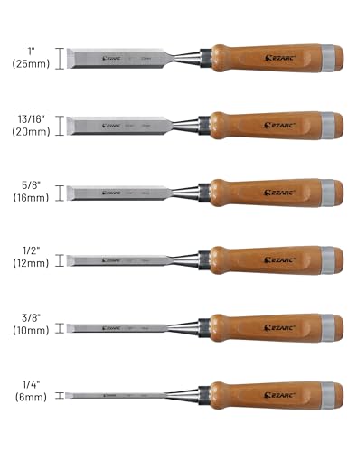 Set 6 Chisels for Woodcarving Tools for Woodworks Extra Sharp Direct Store  STRYI