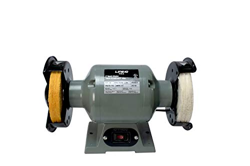 LINE10 Tools Buffing Wheel for Bench Grinder, Set of 2, 6 Inch, Yellow Firm and White Soft, Extra Thick LINE10 Tools