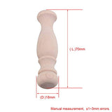 Mxfans Decorative Wood Spindles Unfinished Wood Craft Spindles 72x18mm Pack of 20 Mxfans