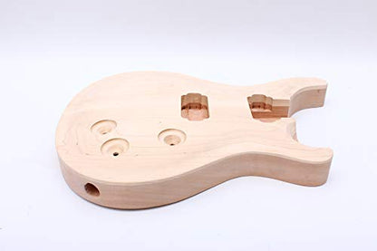 Unfinished Guitar Body Mahogany Maple wood For Electric Guitar Replacement Set in - WoodArtSupply