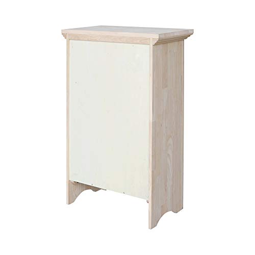 IC International Concepts Single Jelly Cabinet, 36-Inch, Unfinished - WoodArtSupply