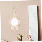 KALLORY 6pcs Wooden Mirror Unfinished Mirror Toys Childrens Arts Toy Small DIY Mirrors Wooden Drawing Mirrors Handheld Makeup Mirror Bathroom Vanity KALLORY