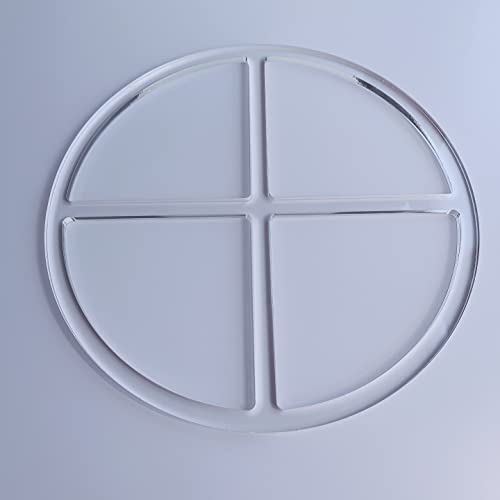 Round 4 Pocket Valet Tray Router Templates, Clear Acrylic Template, Woodworking Router Template Phocaea