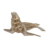 Eco 3D Wooden Puzzle Seal from Deluxebase. Animal Themed DIY 3D Puzzle Craft Kit. Sustainable Wood Ocean Animal Toys Perfect Model Building Kits for Eco 3D Wooden Puzzle