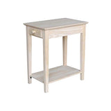 International Concepts Narrow End Table, Unfinished IC International Concepts