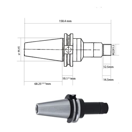 4Pcs CAT40 Tool Holder ER16 Collet Chuck Set length 4"/100mm Chuck Tool Holder Set Mill Holder for CNC Engraving Machine Milling Lathe(4Pcs findmall
