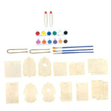 TEHAUX 1 Set Lanyard Birdhouses Pendant Unfinished Arts Kits Bird House Painting Kids Craft Unfinished House Kit Paint House Wind Chime Kit Wind TEHAUX