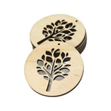 ALL SIZES BULK (12pc to 100pc) Unfinished Wood Wooden Laser Tree of Life Circle Hoop Cutout Dangle Earring Jewelry Blanks Shape Crafts Made in Texas Texan Wood Crafts