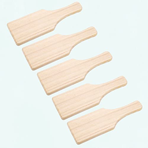 COHEALI Wooden Paddle Sorority 5PCS Unfinished Wood Wooden Pledge Paddle Wooden Paddle Board Blank Wooden Paddles Paddle Wood Board Butter Paddles COHEALI